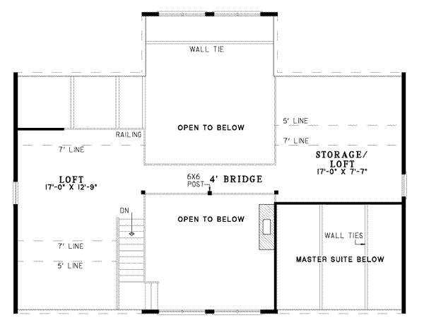 upper floor house blueprint