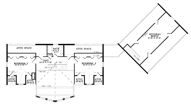 upper floor house blueprint