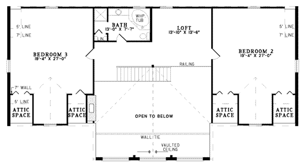 upper floor house blueprint
