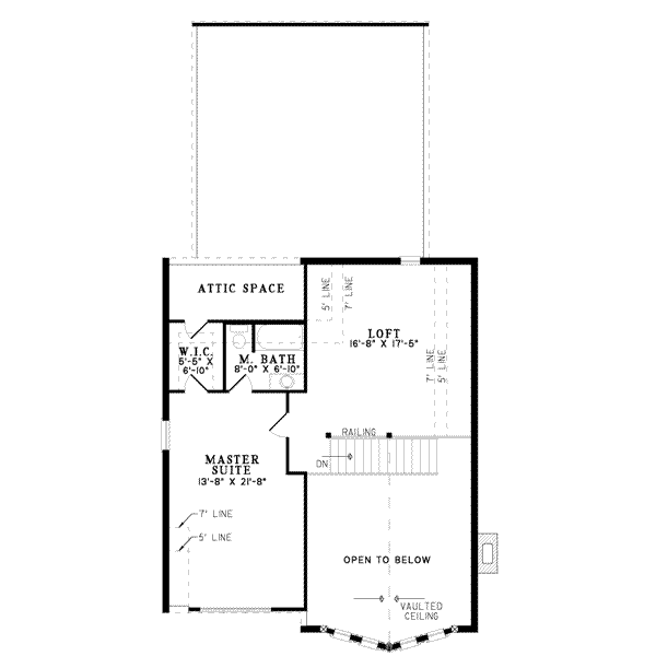 upper floor house blueprint