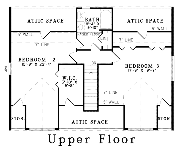 upper floor house blueprint