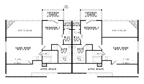 upper floor house blueprint