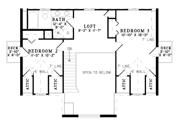 upper floor house blueprint