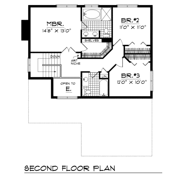 upper floor house blueprint