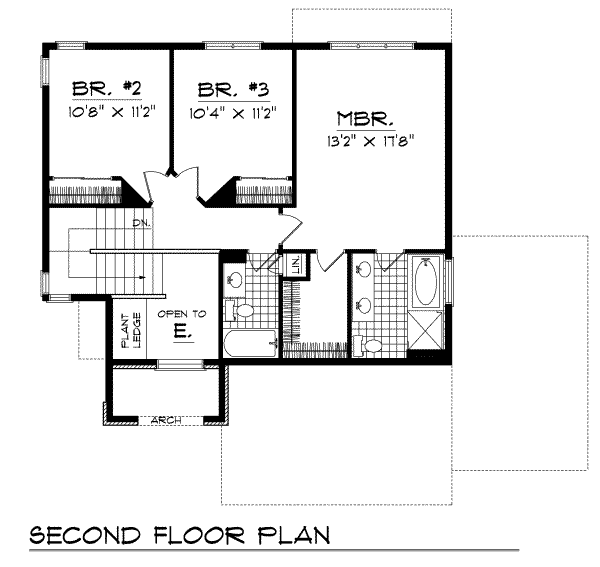 upper floor house blueprint
