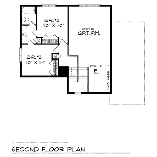 upper floor house blueprint