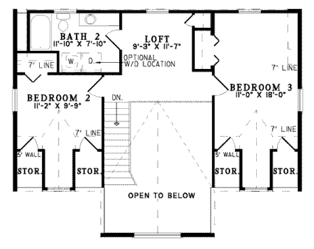 upper floor house blueprint