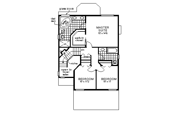 upper floor house blueprint