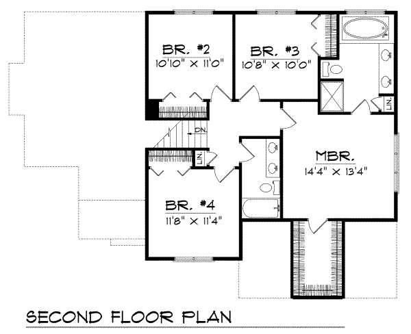 upper floor house blueprint