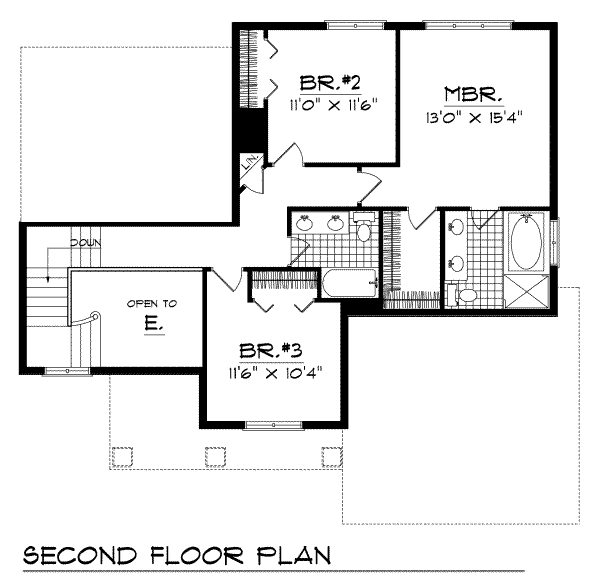 upper floor house blueprint