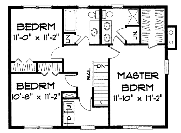 upper floor house blueprint
