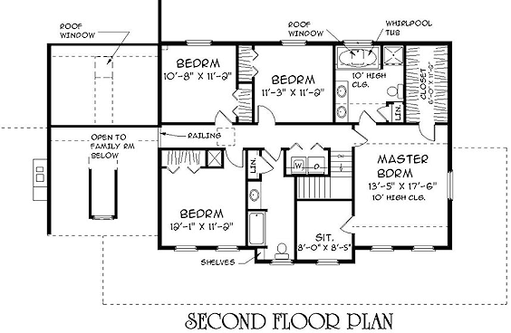 upper floor house blueprint