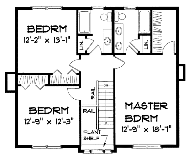 upper floor house blueprint