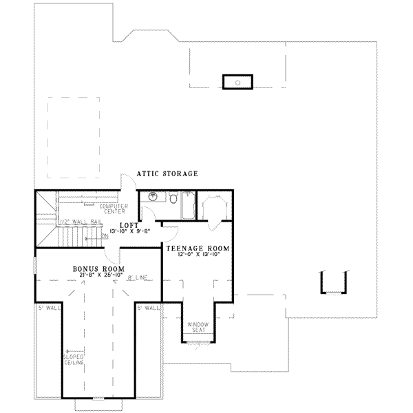 upper floor house blueprint