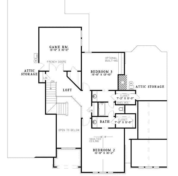 upper floor house blueprint