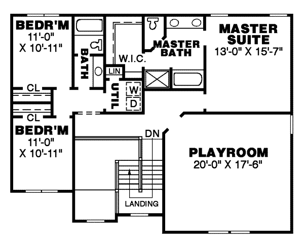 upper floor house blueprint