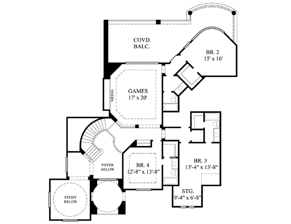 upper floor house blueprint