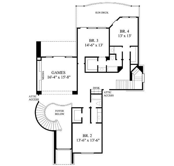 upper floor house blueprint