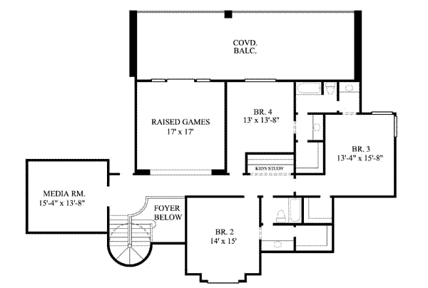 upper floor house blueprint
