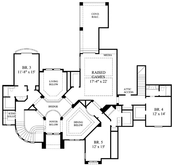 upper floor house blueprint
