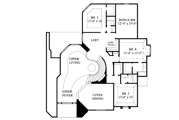 upper floor house blueprint