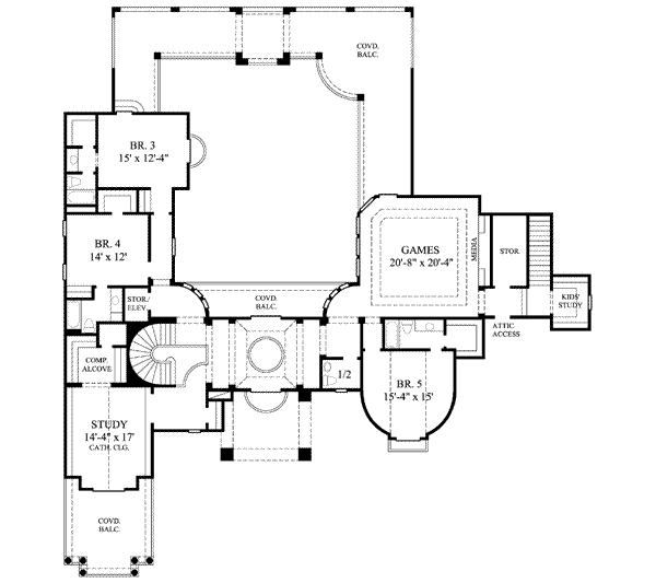 upper floor house blueprint