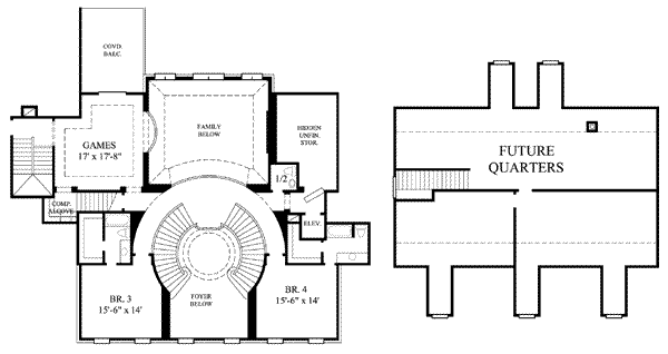 upper floor house blueprint