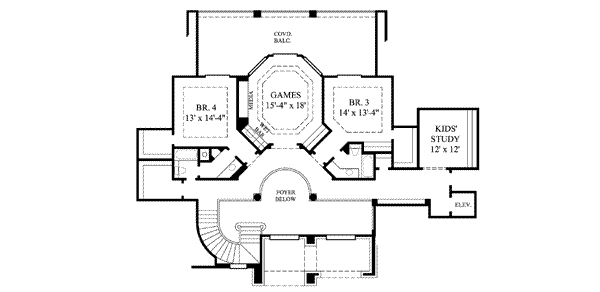 upper floor house blueprint