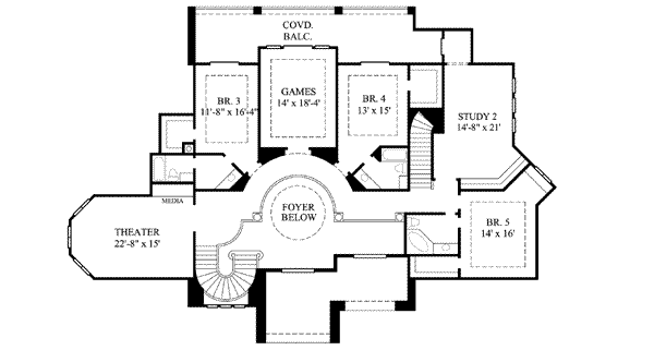 upper floor house blueprint