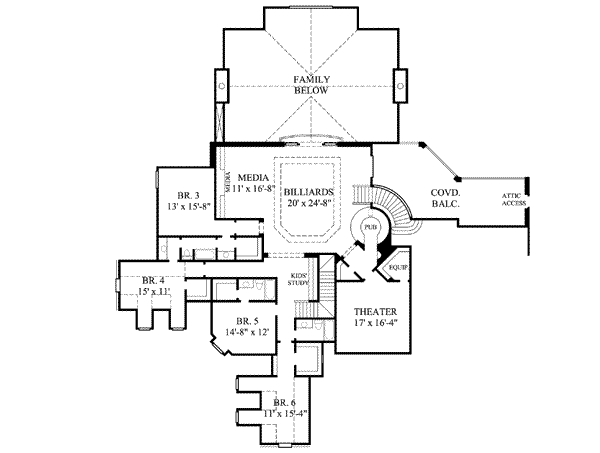 upper floor house blueprint