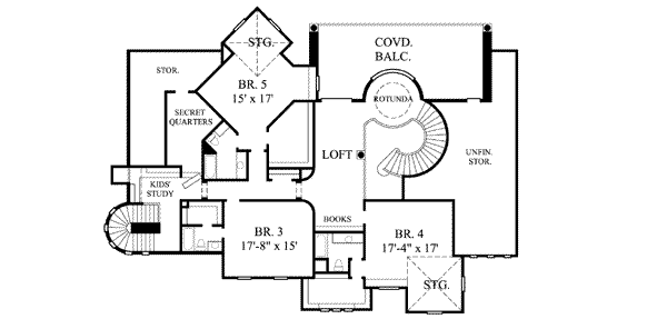 upper floor house blueprint