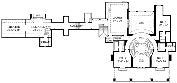 upper floor house blueprint