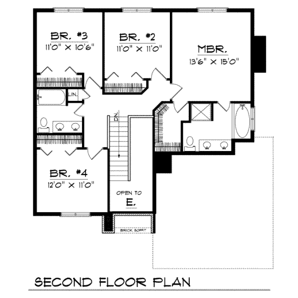 upper floor house blueprint