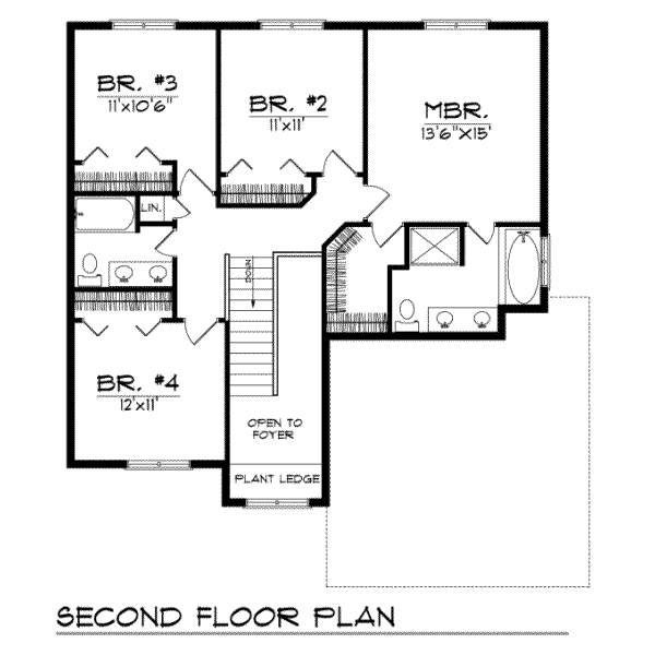 upper floor house blueprint