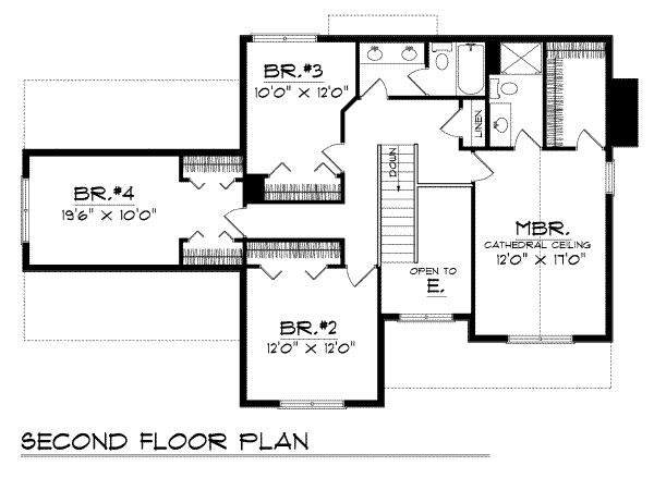 upper floor house blueprint