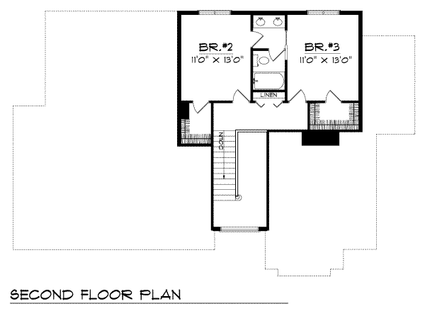 upper floor house blueprint