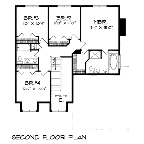 upper floor house blueprint