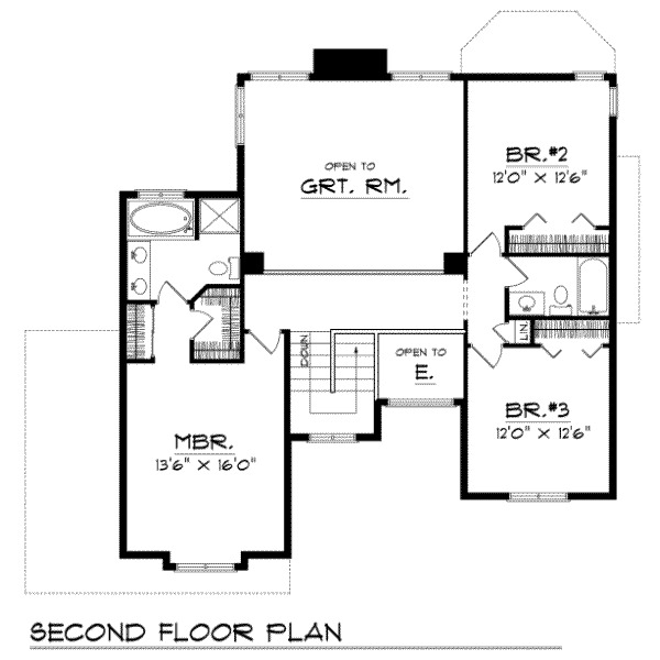 upper floor house blueprint