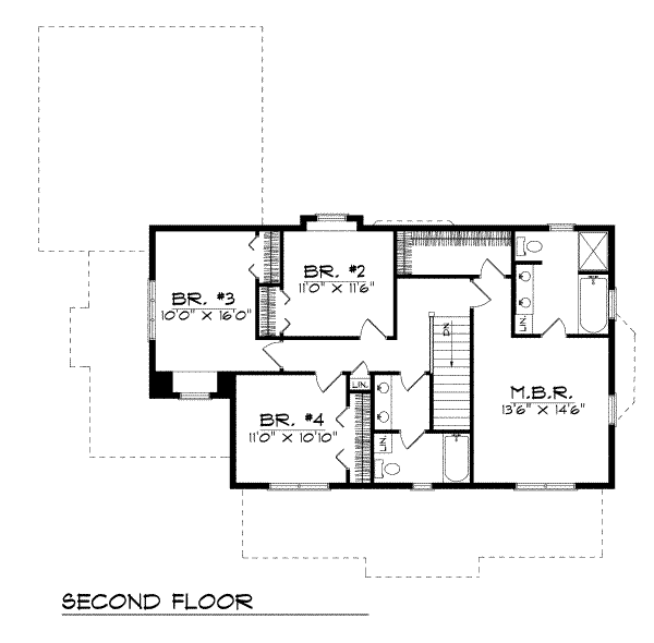 upper floor house blueprint