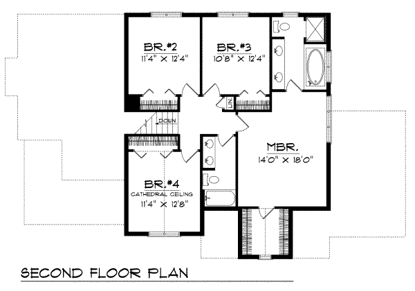 upper floor house blueprint