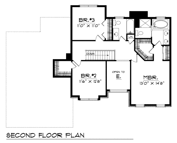 upper floor house blueprint