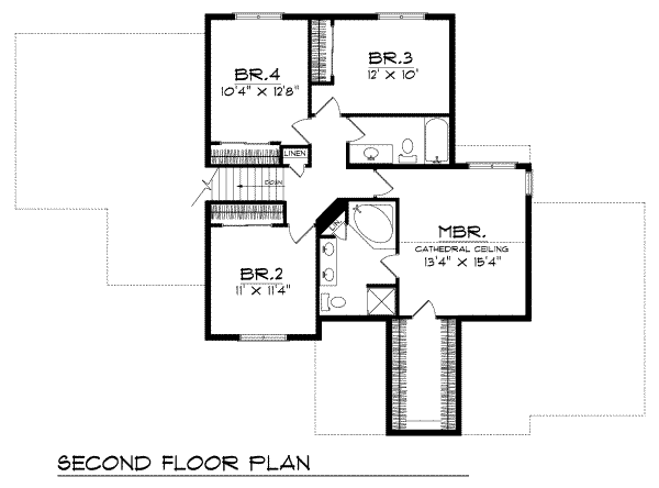 upper floor house blueprint