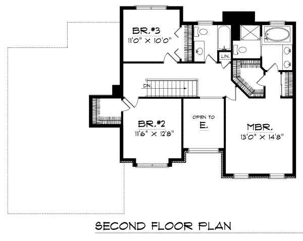 upper floor house blueprint