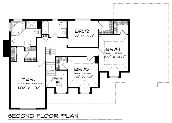 upper floor house blueprint