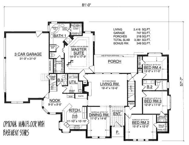 extra floor house blueprint